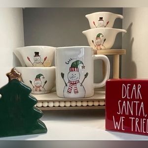 Rae Dunn 🇺🇸 SNOWMAN measuring cups